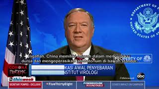 AS: Ada Bukti Kuat Corona Berasal dari China