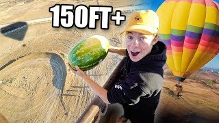 Dropping Things Out Of a Hot Air Balloon