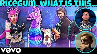 Reaction to Ricegum's #FortniteNChill (Fortnite Rap)