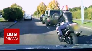 Andy Carroll robbery: Motorbike chase captured on video - BBC News