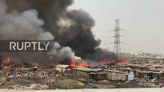 Nigeria: Flames engulf Lagos sawmill and surrounding homes