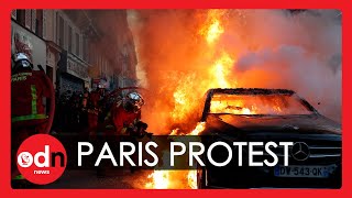 French Police Clash with Protesters in Paris over New Security Law