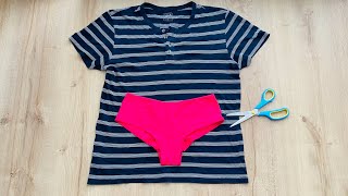 RECICLAR ROPA, HACER BLUSAS SIN MÁQUINA - 4 IDEAS DE TRANSFORMAR CAMISAS VIEJAS - DIY CLOTHING HACKS