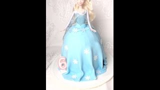 Torte Elsa die Eiskönigin Frozen / Fondant Torte