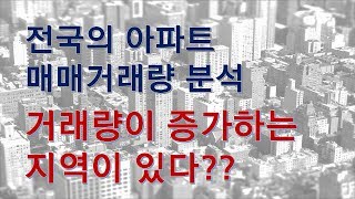 아파트 매매거래량이 늘어나는 지역은?#아파트 매매거래량이 증가한 지역의 아파트단지 매매시세변화는?