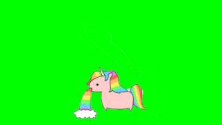 Unicorn Green Screen