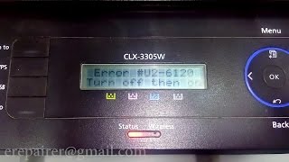 Samsung CLX-3305W - How to repair - #U2-6120 Fuser Error