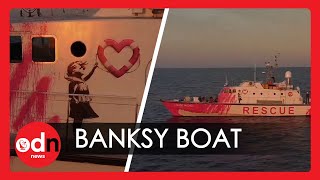 Elusive Street Artist Banksy Unveils New Refugee Rescue Boat
