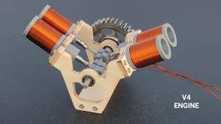 Powerful Magnet Using v4 Engine