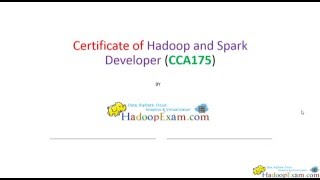 CCA175 : Hadoop & Spark Certification (How to prepare?)