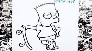 Como dibujar a bart simpson | how to draw bart simpson