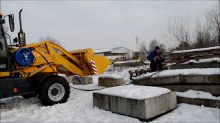 экскаватор погрузчик ДЭМ 310 работа пикой через БАРАБАН MPD N 430 BGX гидравлическая станция