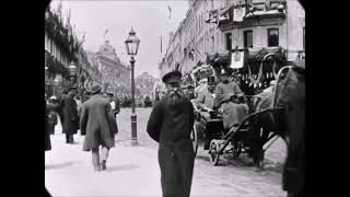 "Москва Живет' позапрошлый век, май,1896, Тверская улица, уникальные кинокадры прошлого