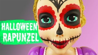 Halloween Make Up für Rapunzel | Sugar Skull schminken für Halloween | Dias de los muertos