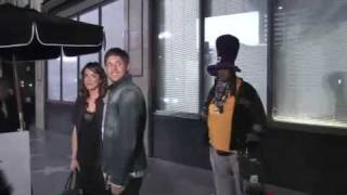 Jensen and Danneel leaving Katsuya