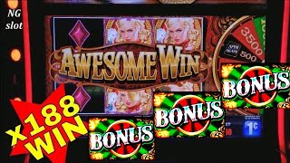 ★BIG WIN★!! Riverboat Queen Slot Machine  Line Hit & BONUS WON ! Max Bet Live Slot Play