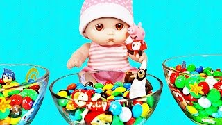 Необычные сюрпризы M&M с героями мультфильмов Маша и Медведь, Свинка Пеппа, Головоломка. Зырики ТВ