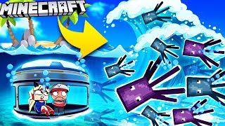 ? PODWODNA BAZA VS TSUNAMI KAŁAMARNIC - MINECRAFT TSUNAMI CHALLENGE | Vito VS Bella