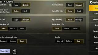 COFFERT PUBG MOBİLE OYUN AYARLARIM!!