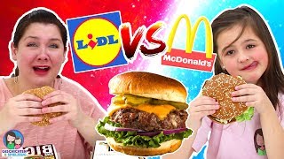 MCDONALDS vs. LIDL BURGER ?  Der große Vergleich - Geschichten und Spielzeug