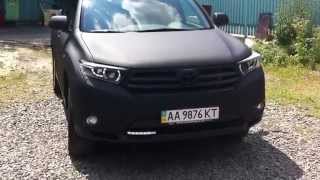Toyota Highlander-Структурный черный мат KPMF