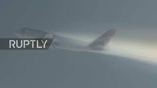 USA: Virgin Orbit launch rocket into space