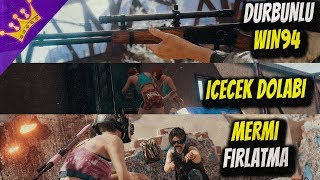 PUBG TÜM YENİLİKLER DETAYLI İNCELEMESİ , Dürbünlü Win94, bıçak fırlatma, içecek dolabı.....