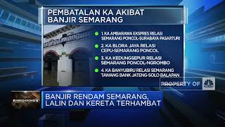 Banjir Rendam Semarang, Lalin dan Kereta Terhambat