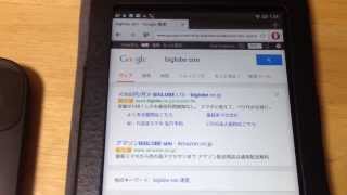 【MVNO】BIGLOBE LTE・3G インターネット使用