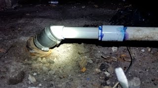DIY Sewer Line Repair Under House