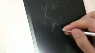 yoshitoshi ABe does doodles on Boogie board