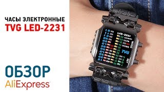 ЧАСЫ TVG LED-2231 с Алиэкспресс Обзор Инструкция по настройке