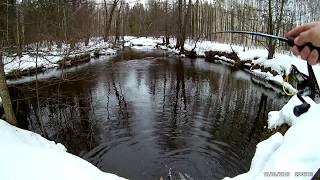 Ловим мартовскую щуку на малых реках,на воблера!Pontoon21 Kalikana 70SP-SR и др.