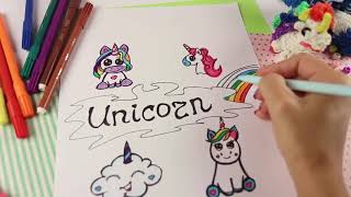 Loom Planet! KAWAII РИСУНКИ  - Единороги _ DIY Kawaii Unicorn draw
