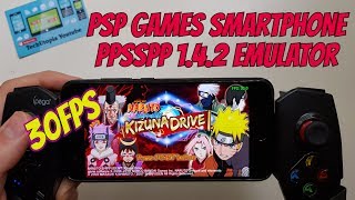 Playing Naruto Shippuden Kizuna Drive on Android Smartphone PPSSPP 1.4.2 PSP games 30FPS/Video/2017