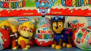 Игрушки Щенячий Патруль. Киндер Сюрприз. Развивающее видео для Детей на русском