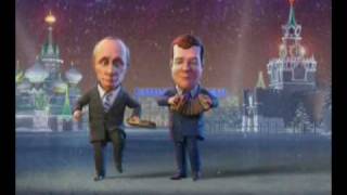 Новогоднее Оливье-шоу 2010  частушки Медведева и Путина