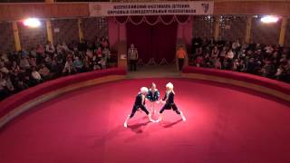 Акробатический этюд - Минуэт. Фестиваль детских цирковых самодеятельных коллективов в ГУЦЭИ