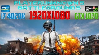 PlayerUnknown's Battlegrounds - Ultra - i7 4820K & MSI GTX 1070 Gaming X