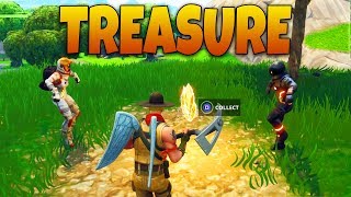 "Metal Bridge, Three Billboards, and a Crashed Bus" Treasure Location - Fortnite: Battle Royale