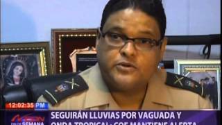 Lluvias seguirán por vaguada y onda tropical; COE mantiene alerta