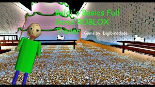 Baldi's Basics Full Game ROBLOX Trailer | Game by Digibirddude