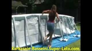 Установка каркасного бассейна Intex Metal Utlra Frame инструкции