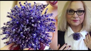 Мастер-класс по изготовлению броши Beads brooch tutorial Тренды 2020 своими руками | Марина Михина