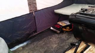 Coleman instant tent with tms stove