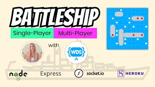 Building BATTLESHIPS Multiplayer Game with Node.js, Express, Socket.io, Heroku | (2/3)
