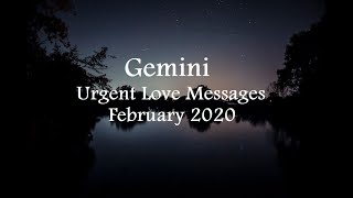 Gemini Urgent Love Messages Feb 2020: Removing negative energy for luck and love this Spring!!