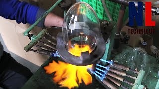 Creative Glass working Projects with Machines and Workers at High Level