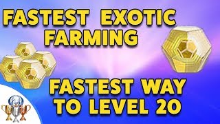 Destiny 2 Best EXOTIC Engram Farming - Quickest way to Reach LEVEL 20, Power Level 265