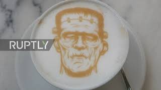 Foam-tastic! - Roman bar prints custom faces and designs on coffee and beer foam